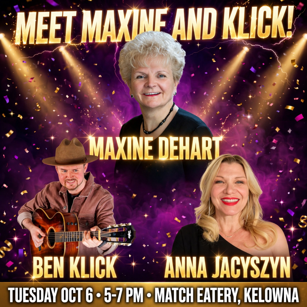 Meet Maxine and Klick event promo graphic